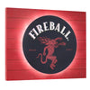 Fireball Whisky Vintage Metal Backlit LED Sign – 15" x 18"